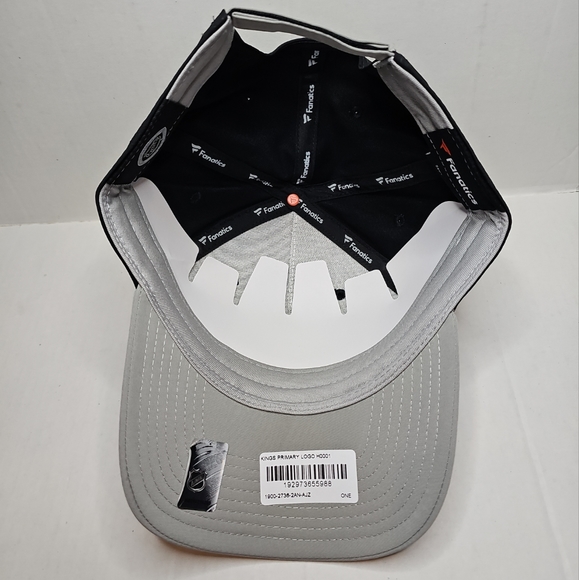 Los Angeles Kings Fanatics NHL Iconic Alpha Adjustable Hat Cap Black Gray LA Men - Picture 4 of 6
